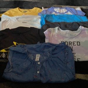 Lot of 8 girls T-shirt’s.